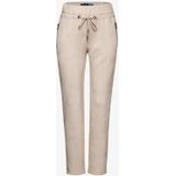 Cecil - Broek - Beige - Lederlook - Dames
