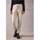 Cecil - Broek - Beige - Lederlook - Dames