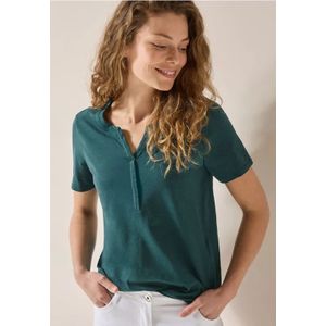 Cecil Dames Shirt in tuniek-look in Groen, Gr: XS