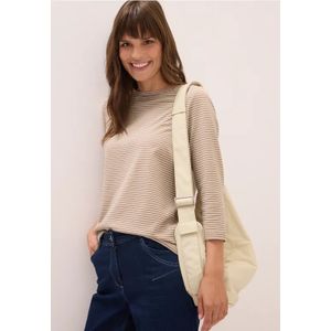 Cecil Dames Gestreept shirt in Bruin, Gr: L