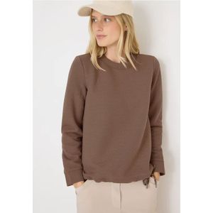 Cecil - Dames Sweater - Bruin - Met Textuur