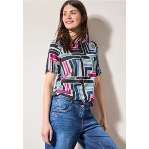 Cecil Dames Shirt met patroon in Wit, Gr: L