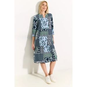Cecil Dames Tuniekjurk met print in Blauw, Gr: L