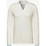 Cecil - Dames Overhemd - Wit - Viscosemix met Stretch