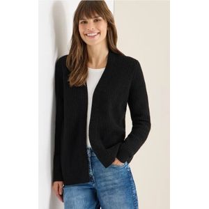 Cecil Dames Vest met structuur in Zwart, Gr: L