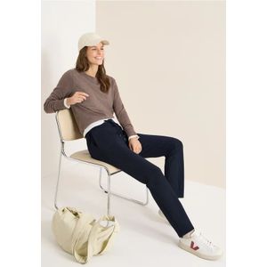 Cecil Dames Tweekleurige broek in Blauw, Gr: XXL