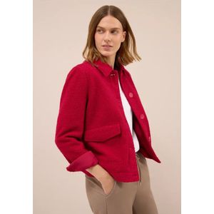 Cecil Dames Wol-look jas in Rood, Gr: 3XL