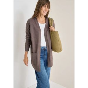 Cecil Dames Open Cosy vest in Bruin, Gr: L