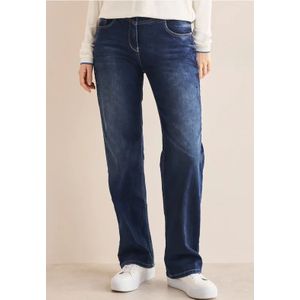 Cecil Dames Jeans met wijde pijpen in Blauw, Gr: 36