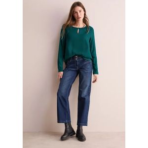 Cecil Dames Blouse in effen kleur in Groen, Gr: L