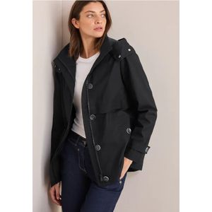 Cecil Dames Midi trenchcoat in Zwart, Gr: XS