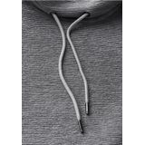 Cecil - Glinsterende Ottoman - Jurk - Grijs - Sjaalkraag met Tunnelkoord