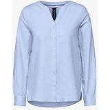 Cecil - Oxford - Blouse - Blauw - Katoen