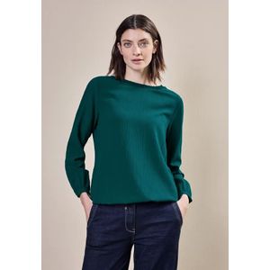Cecil Dames Blouse met smokdetail in Groen, Gr: XXL