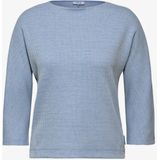 Cecil - B322619 - T-shirt - Lichtblauw - Dames - 3/4 Mouwen
