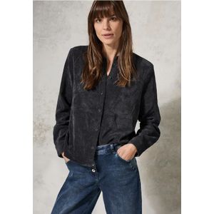 Cecil Dames Corduroy blouse in Grijs, Gr: XXL