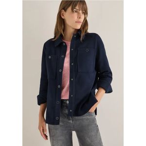 Cecil Dames Overhemd met structuur in Blauw, Gr: XS