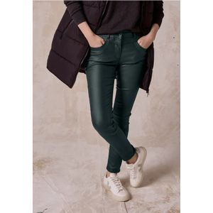 Cecil Dames Broek met coating in Groen, Gr: 31