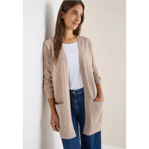 Cecil Dames Open Cosy vest in Beige, Gr: L