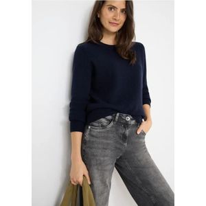 Cecil Dames Trui met structuurdetails in Blauw, Gr: L