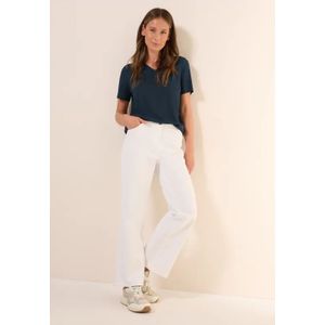Cecil Dames Basic V-hals Shirt in Blauw, Gr: M