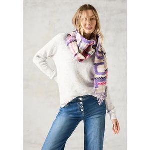 Cecil Dames Trui met structuur in Wit, Gr: XXL