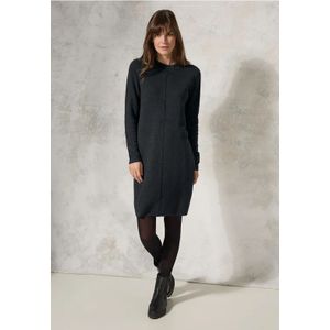 Cecil Dames Knielange gebreide jurk in Grijs, Gr: XXL