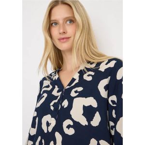 Cecil Dames Gedessineerde blouse in Blauw, Gr: L
