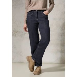 Cecil Dames Jeans met wijde pijpen in Blauw, Gr: 36