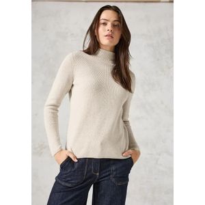 Cecil Dames Trui met structuurmix in Beige, Gr: XL