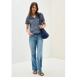 Cecil Dames Shirt in Blauw, Gr: L