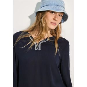 Cecil Dames Tuniek blouse in Blauw, Gr: XS