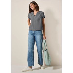 Cecil Dames Blouse in effen kleur in Grijs, Gr: XS