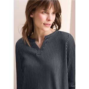 CECIL - Gestreept Shirt - Casual - Katoenmix - 3/4-Mouwen