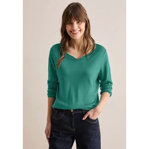 Cecil Dames Shirt met lange mouwen in Groen, Gr: L