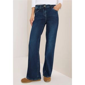 Cecil Dames Wide Legs Jeans in Blauw, Gr: 25
