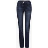 CECIL - Straight Leg Jeans - Donkerblauw - Casual Fit - Mid Waist