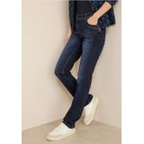 CECIL - Straight Leg Jeans - Donkerblauw - Casual Fit - Mid Waist