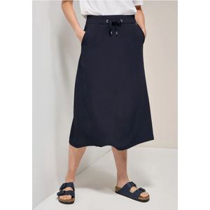 Cecil - A-lijnrok - Blauw - Crêpe