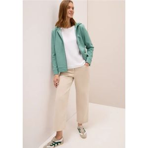 Cecil Dames Sweatjack met textuur in Groen, Gr: L