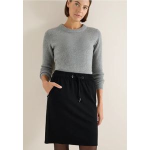 Cecil Dames Joggingrok met glittertape in Zwart, Gr: L