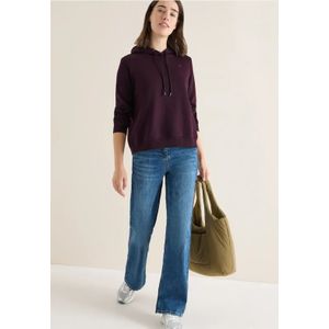 Cecil - Hoodie - Eggplant Red - Met Capuchon