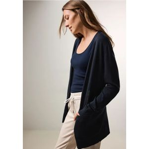 Cecil Dames Open vest in Blauw, Gr: M