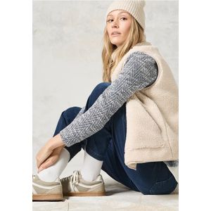 Cecil Dames Bouclé jasje in Zwart, Gr: XXL