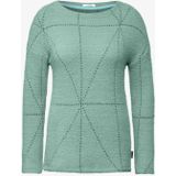 Cecil - B322389 - T-shirt - Ice Salvia Green - Jacquard