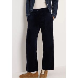 Cecil Dames Wide Legs corduroy broek in Blauw, Gr: 26