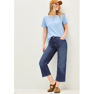 Cecil Dames Wide Legs Jeans in Blauw, Gr: 26
