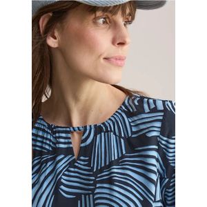 Cecil - Bedrukte Blouse - Blauw