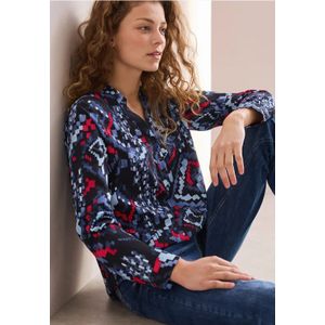 Cecil Dames Tuniek met print in Blauw, Gr: M