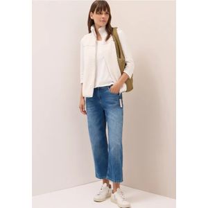 Cecil Dames Kort teddy vest in Wit, Gr: XL